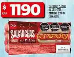 Supermercados DIA Dia salchichas clasica oferta