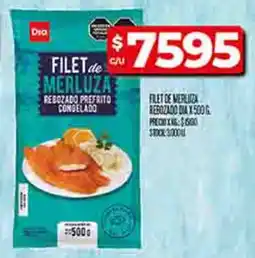 Supermercados DIA Dia filet de merliza rebozado oferta