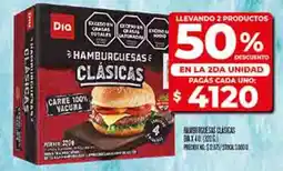 Supermercados DIA Dia hamburguesas clásicas oferta