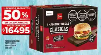 Supermercados DIA Dia hamburguesas clasicas oferta