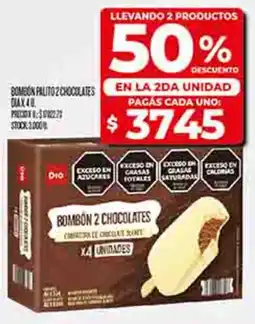 Supermercados DIA Dia bombón palito 2 chocolates oferta