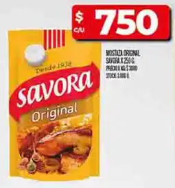 Supermercados DIA Savora mostaza original oferta