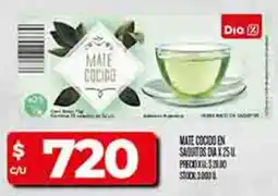 Supermercados DIA Dia mate cocido en saquitos oferta