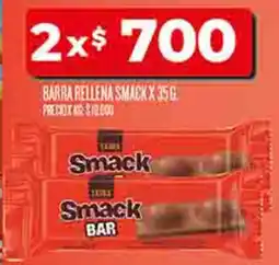 Supermercados DIA Smack barra rellena oferta