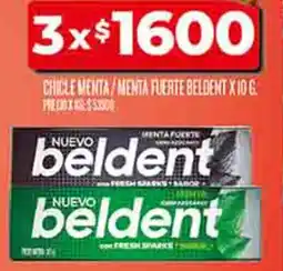 Supermercados DIA Beldent chicle menta/menta fuerte oferta