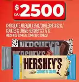 Supermercados DIA Hershey's chocolate aireado oferta