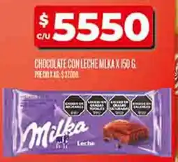 Supermercados DIA Milka chocolate con leche oferta