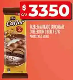 Supermercados DIA Cofler bon o bon tableta aireado chocolate oferta