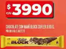 Supermercados DIA Cofler block chocolate con maní oferta