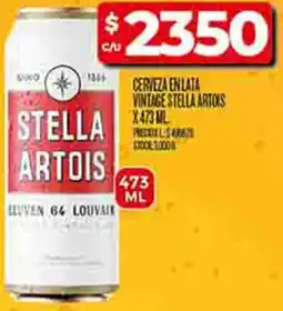 Supermercados DIA Stella artois cerveza en lata vintage oferta