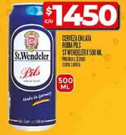 Supermercados DIA St wendeler cerveza en lata rubia pils oferta