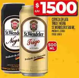 Supermercados DIA St.wendeler cerveza en lata trigo/negra oferta