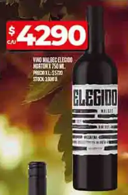 Supermercados DIA Elegido vino malbec elegido norton oferta