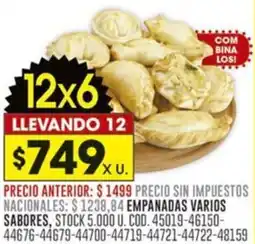 Coto Empanadas oferta