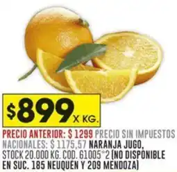 Coto Naranja Jugo oferta