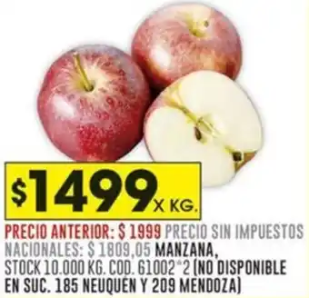Coto Manzana oferta