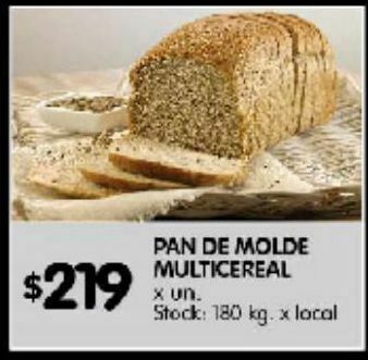Disco Pan de molde multicereal x un oferta