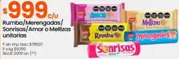 Changomas Rumba/merengadas/ sonrisas/amor o mellizas unitarias oferta