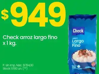 Changomas Check arroz largo fino oferta