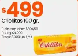 Changomas Criollitas oferta