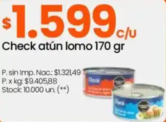 Changomas Check atún lomo oferta