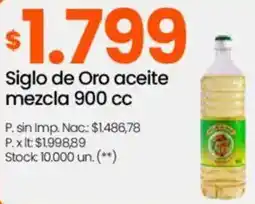 Changomas Siglo de oro aceite mezcla oferta