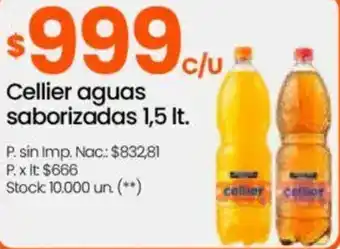 Changomas Cellier aguas saborizadas oferta