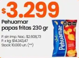 Changomas Pehuamar papas fritas oferta
