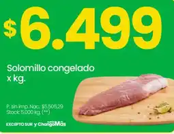 Changomas Solomillo congelado oferta