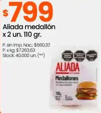Changomas Aliada medallón oferta