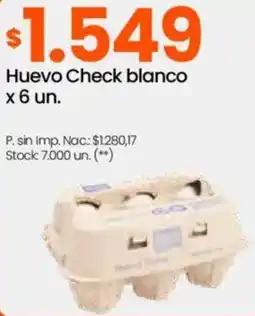 Changomas Huevo check blanco oferta