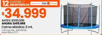 Changomas Cama elástica oferta