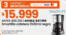Changomas Smartlife cafetera negra oferta
