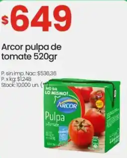 Changomas Arcor pulpa de tomate oferta