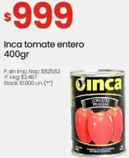 Changomas Inca tomate entero oferta