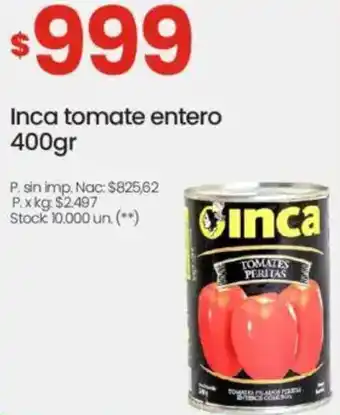 Changomas Inca tomate entero oferta