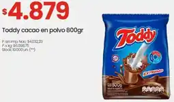 Changomas Toddy cacao en polvo oferta