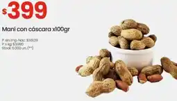 Changomas Maní con cáscara oferta