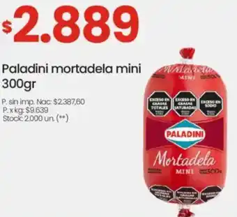 Changomas Paladini mortadela mini oferta