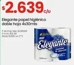 Changomas Elegante papel higiénico oferta