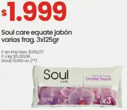 Changomas Soul care equate jabón varias frag. oferta