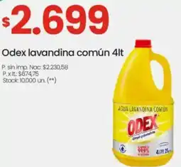 Changomas Odex lavandina común oferta