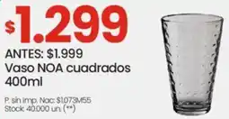 Changomas Vaso noa cuadrados oferta