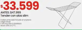 Changomas Tender con alas slim oferta