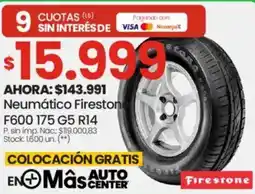 Changomas Firestone neumático oferta