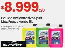 Changomas Max freeze líquido anticorrosivo spirit verde oferta