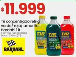 Changomas Tir concentrado refrig verde/rojo/ amarillo bardahl oferta