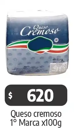 Autoservicio Capo Queso cremoso 1° marca oferta
