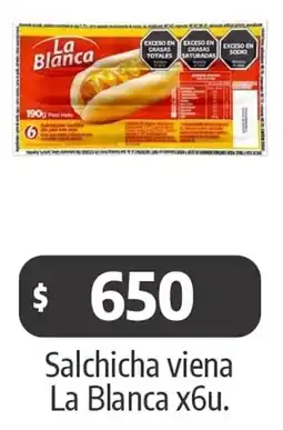 Autoservicio Capo La blanca salchicha viena oferta