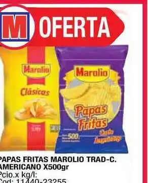 Marolio Papas Fritas Trad-C Americano x500gr